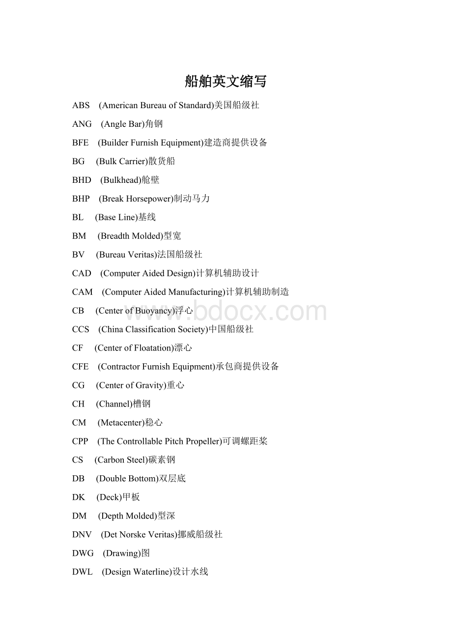 船舶英文缩写.docx