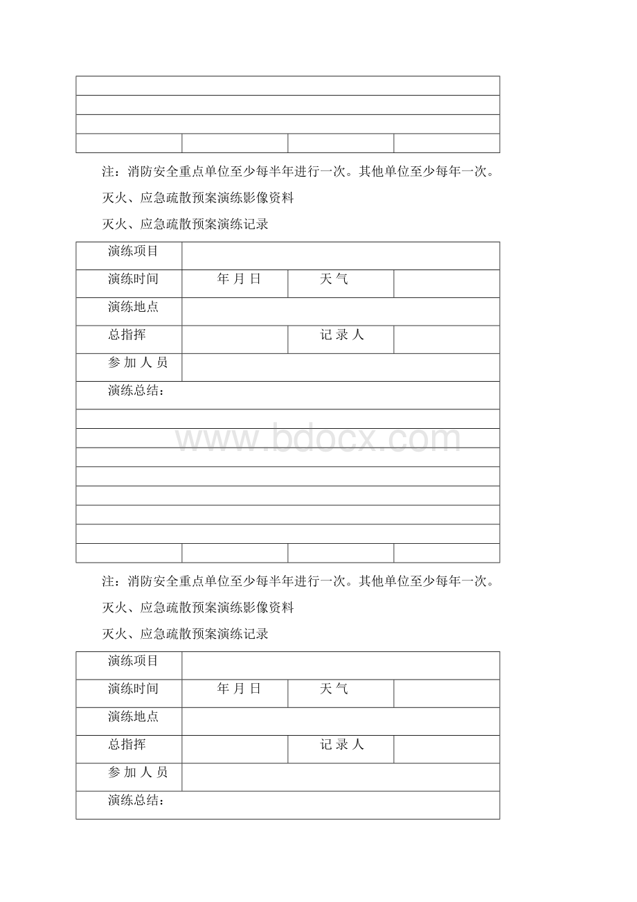 消防安全演练培训记录本.docx_第2页