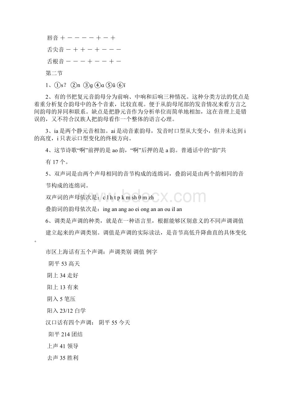 《现代汉语》习题第二章语音Word文档格式.docx_第2页