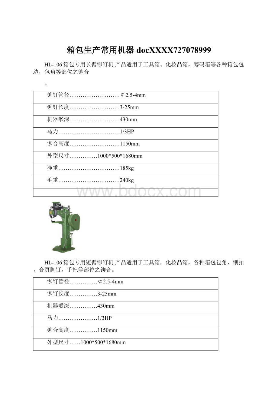 箱包生产常用机器docXXXX727078999.docx_第1页