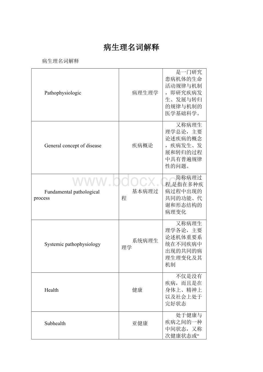 病生理名词解释.docx