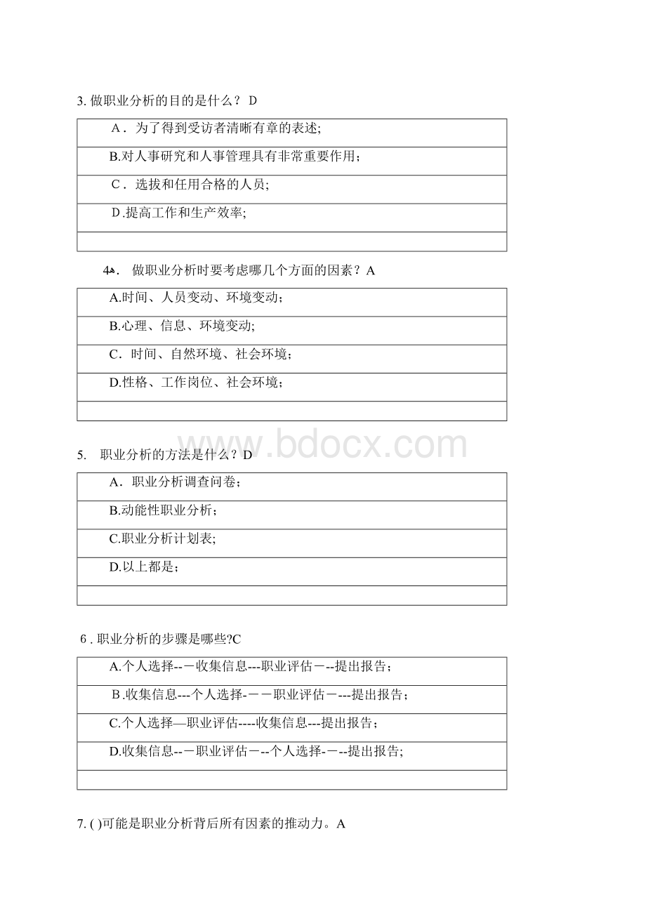 职业素质训练与就业题目答案Word文件下载.docx_第2页