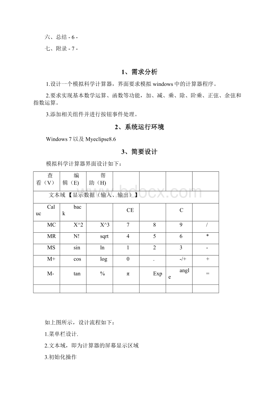 模拟科学计算器课程设计手稿.docx_第2页