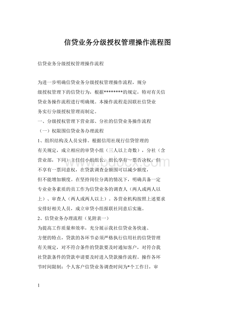 信贷业务分级授权管理操作流程图.docx