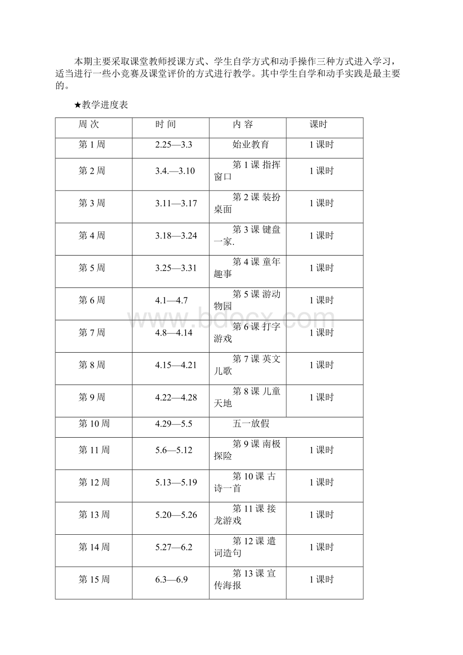 小学信息技术三年级下册教案集浙江摄影出版社Word下载.docx_第2页