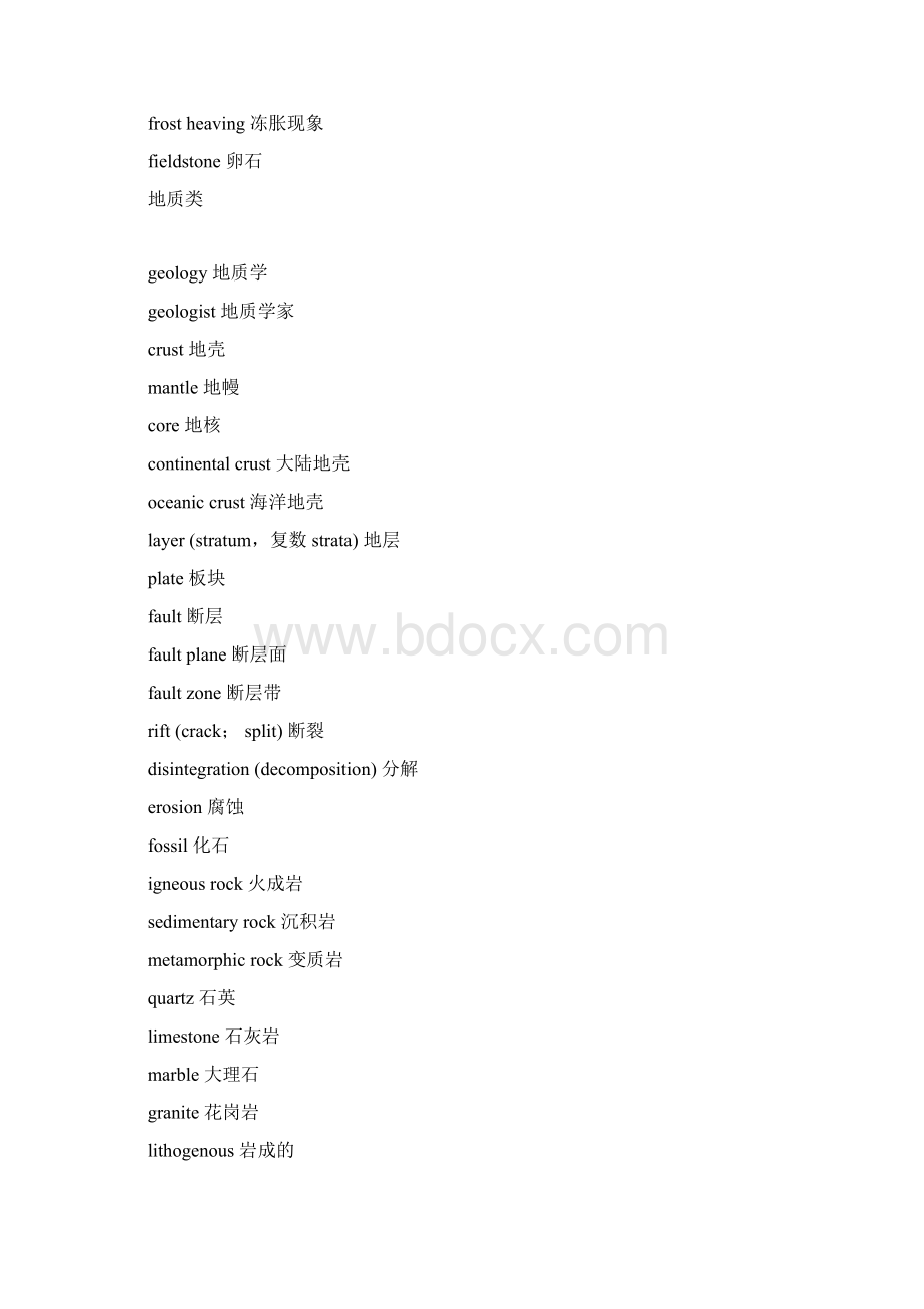 托福分类词汇地理 地质 天文 生态等.docx_第3页