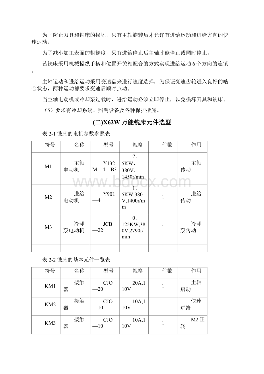 最新X62W万能铣床工作原理.docx_第3页