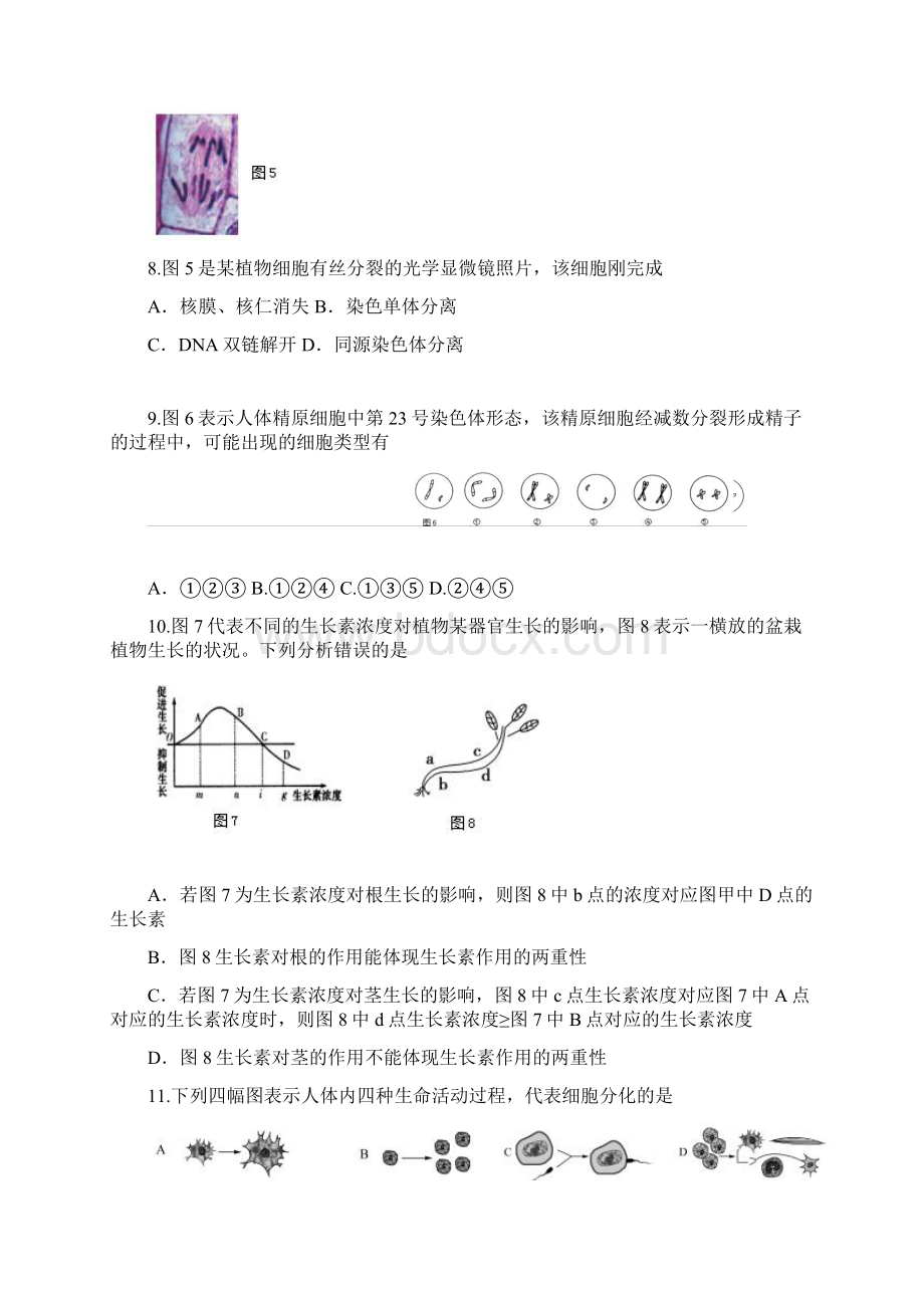 奉贤生物一模有答案.docx_第3页