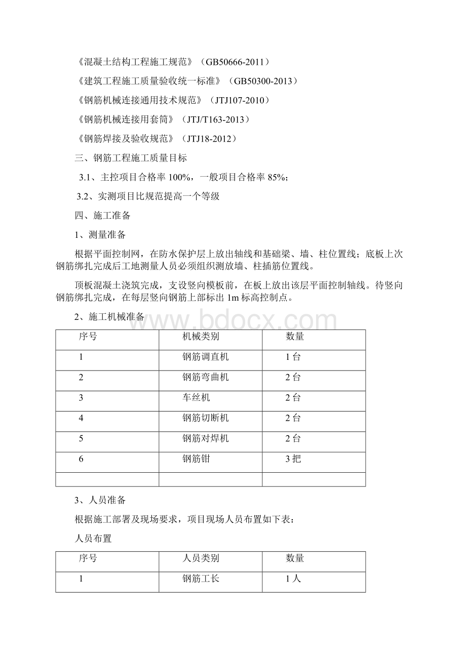 人防工程钢筋制作安装工程施工方案修改.docx_第2页