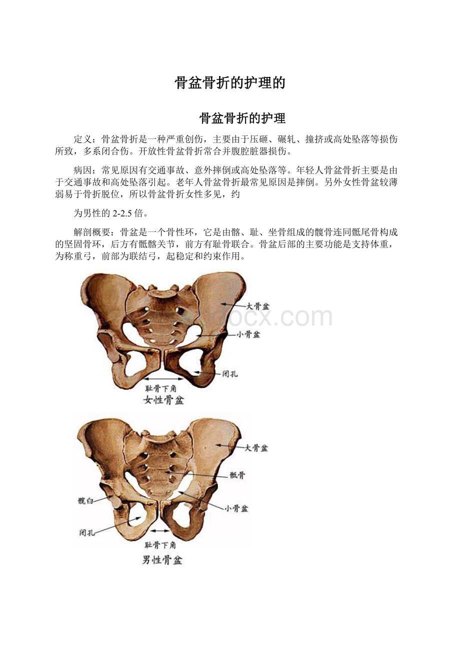 骨盆骨折的护理的.docx_第1页