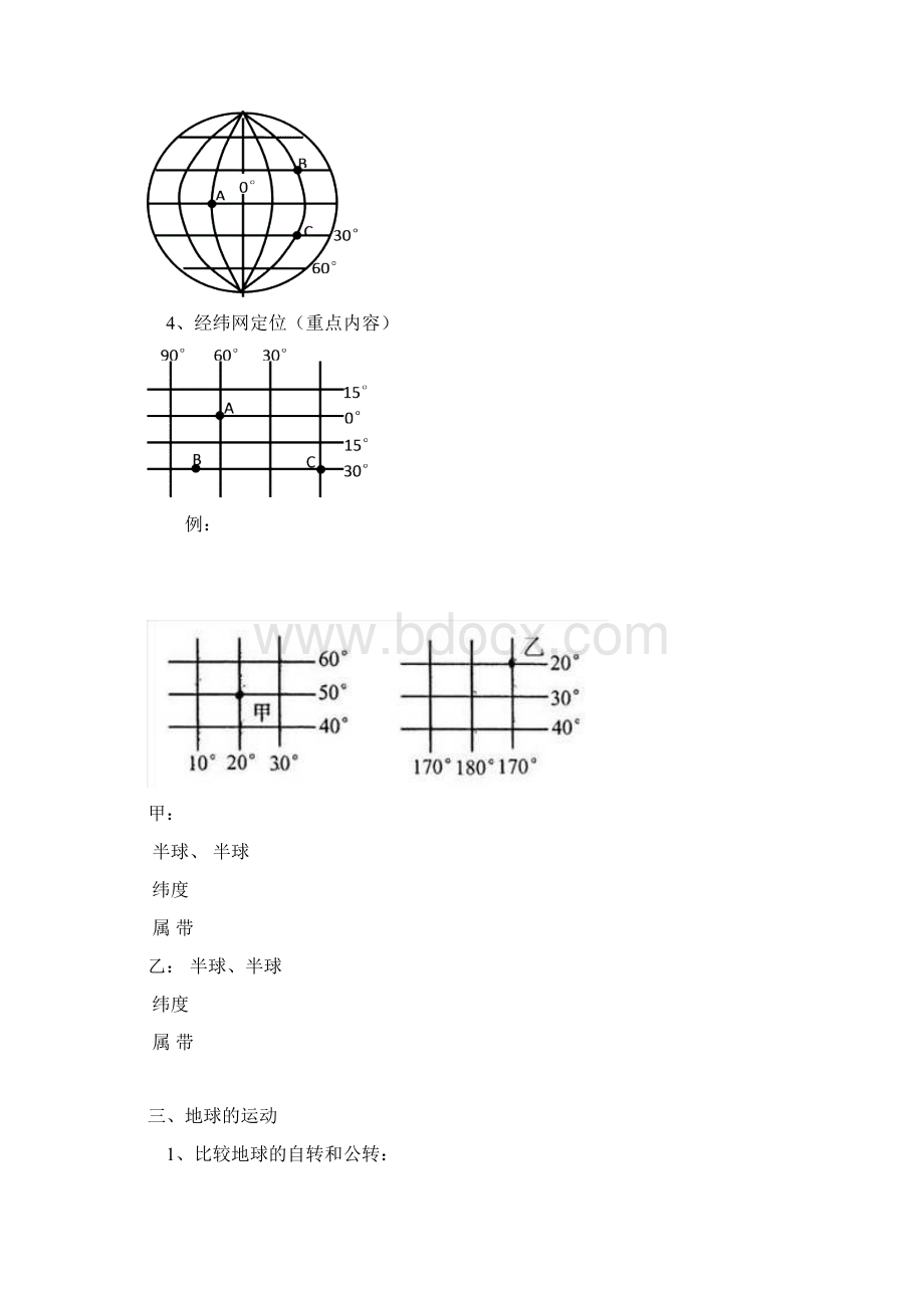 0填空版地理七年级上册复习提纲文档格式.docx_第2页