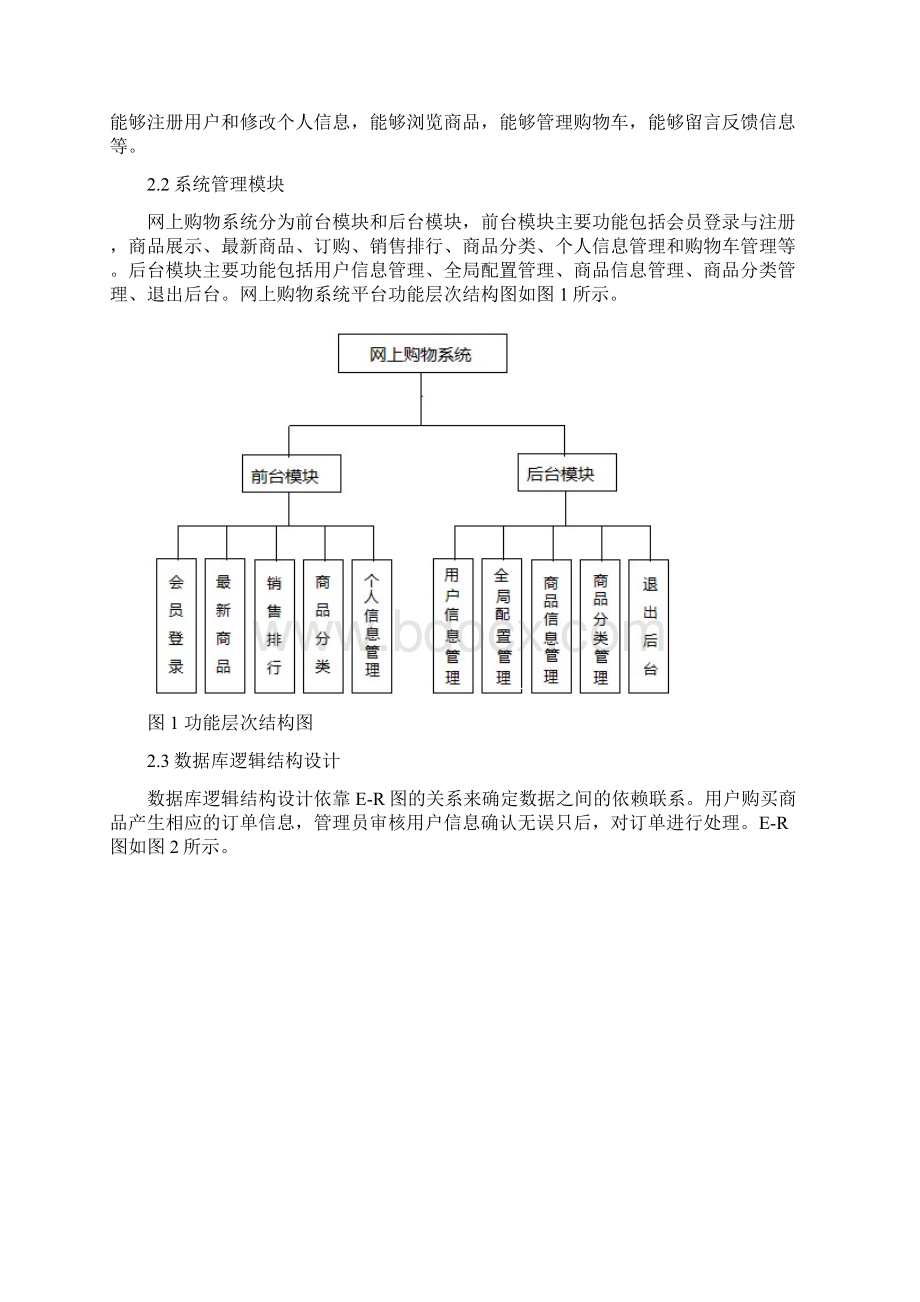 网上购物系统课程设计报告书.docx_第2页