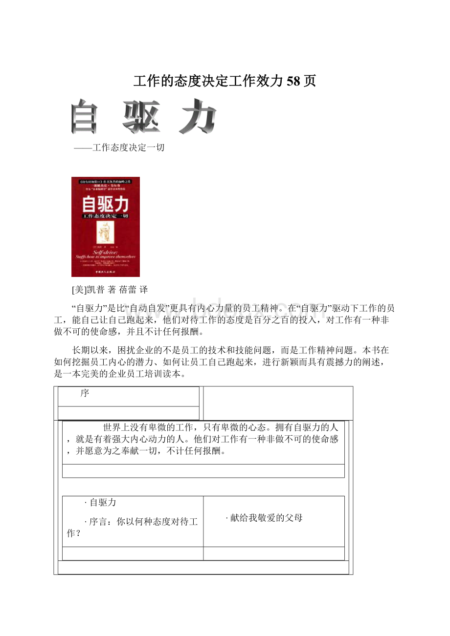 工作的态度决定工作效力58页Word格式.docx