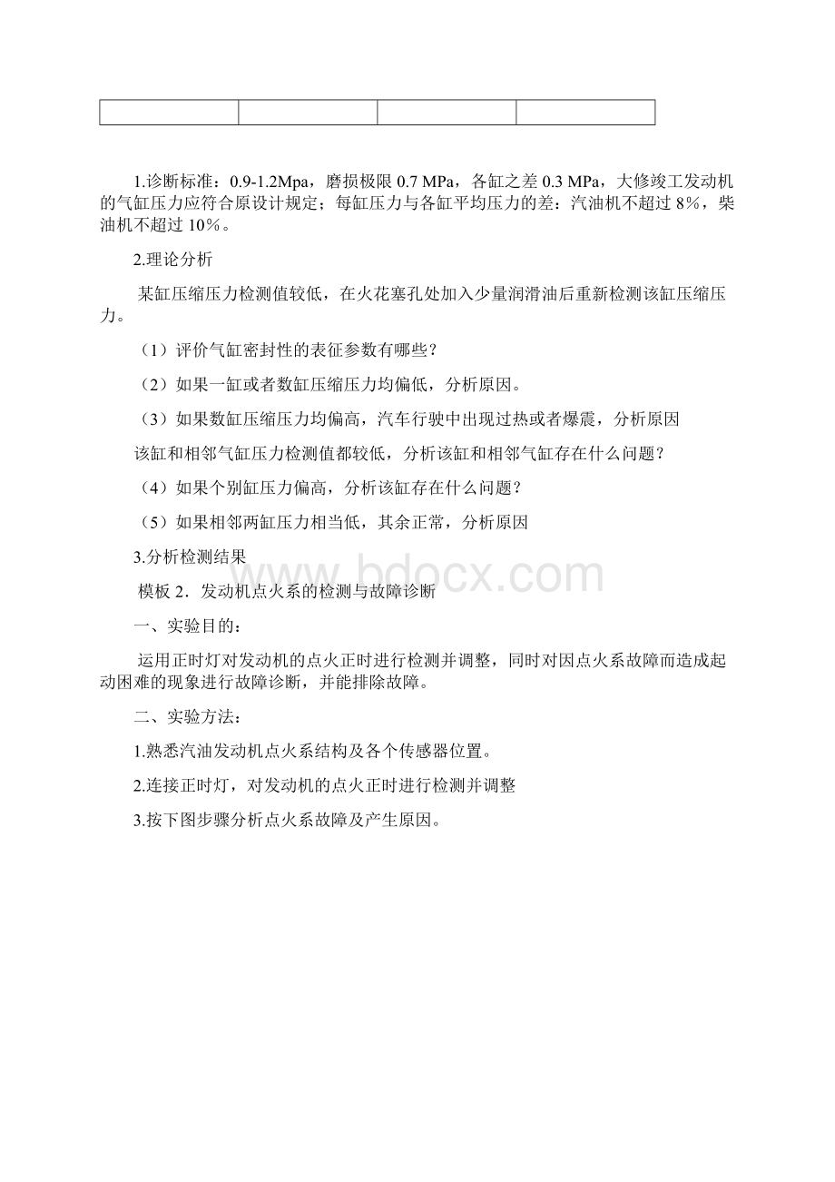 汽车检测实习报告模板Word文档下载推荐.docx_第2页