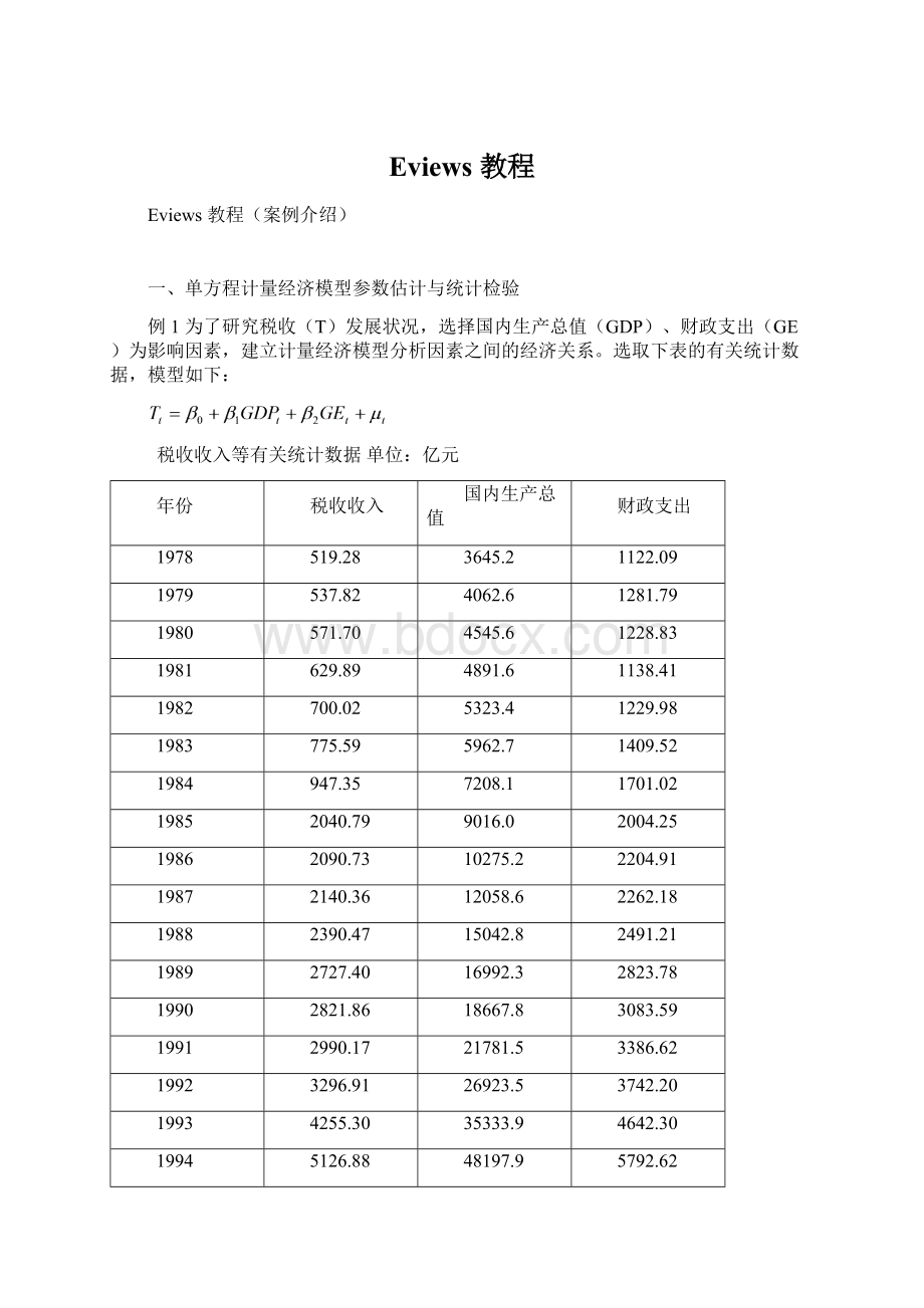 Eviews 教程Word文档格式.docx