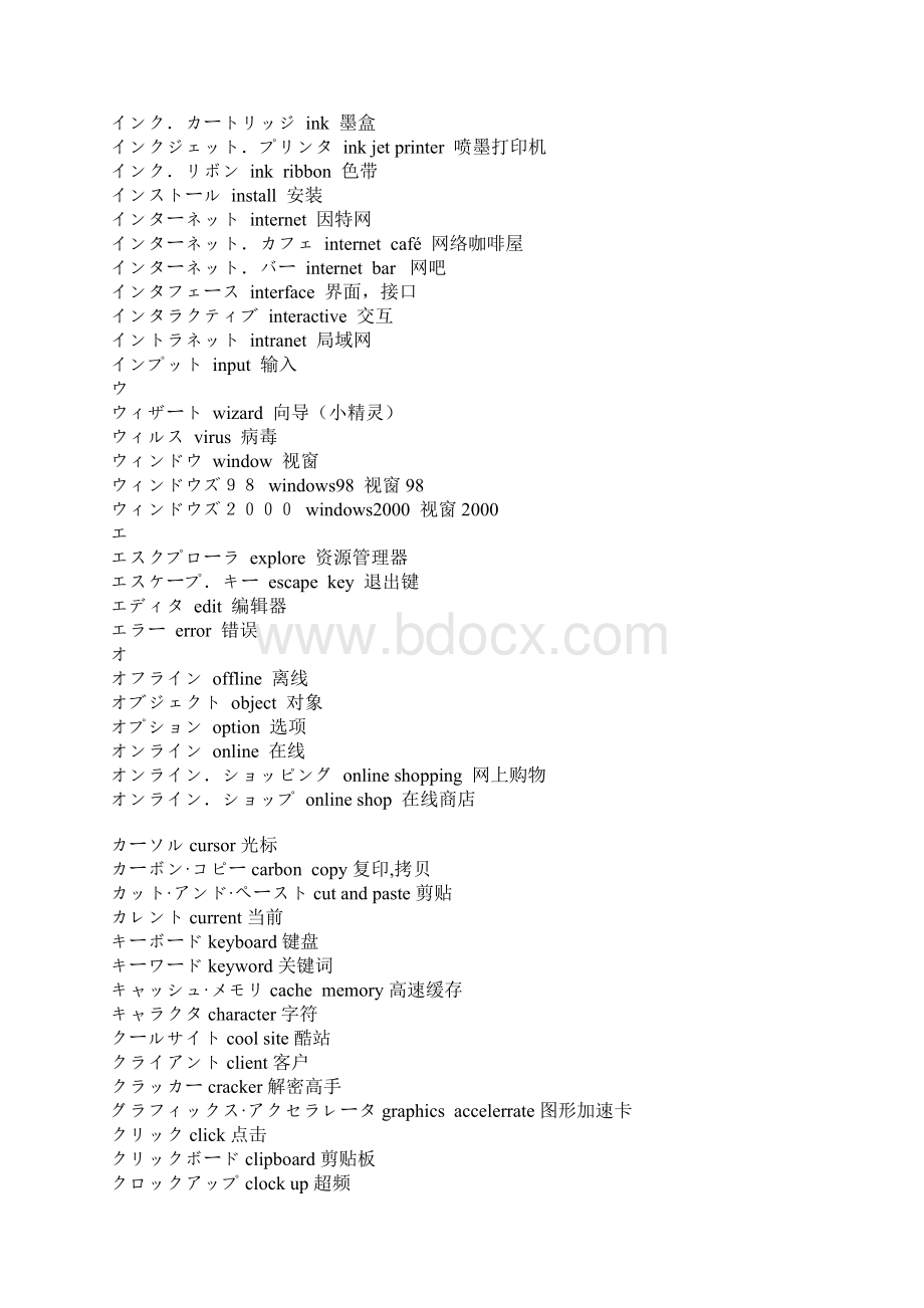 电脑用语集Word格式.docx_第3页