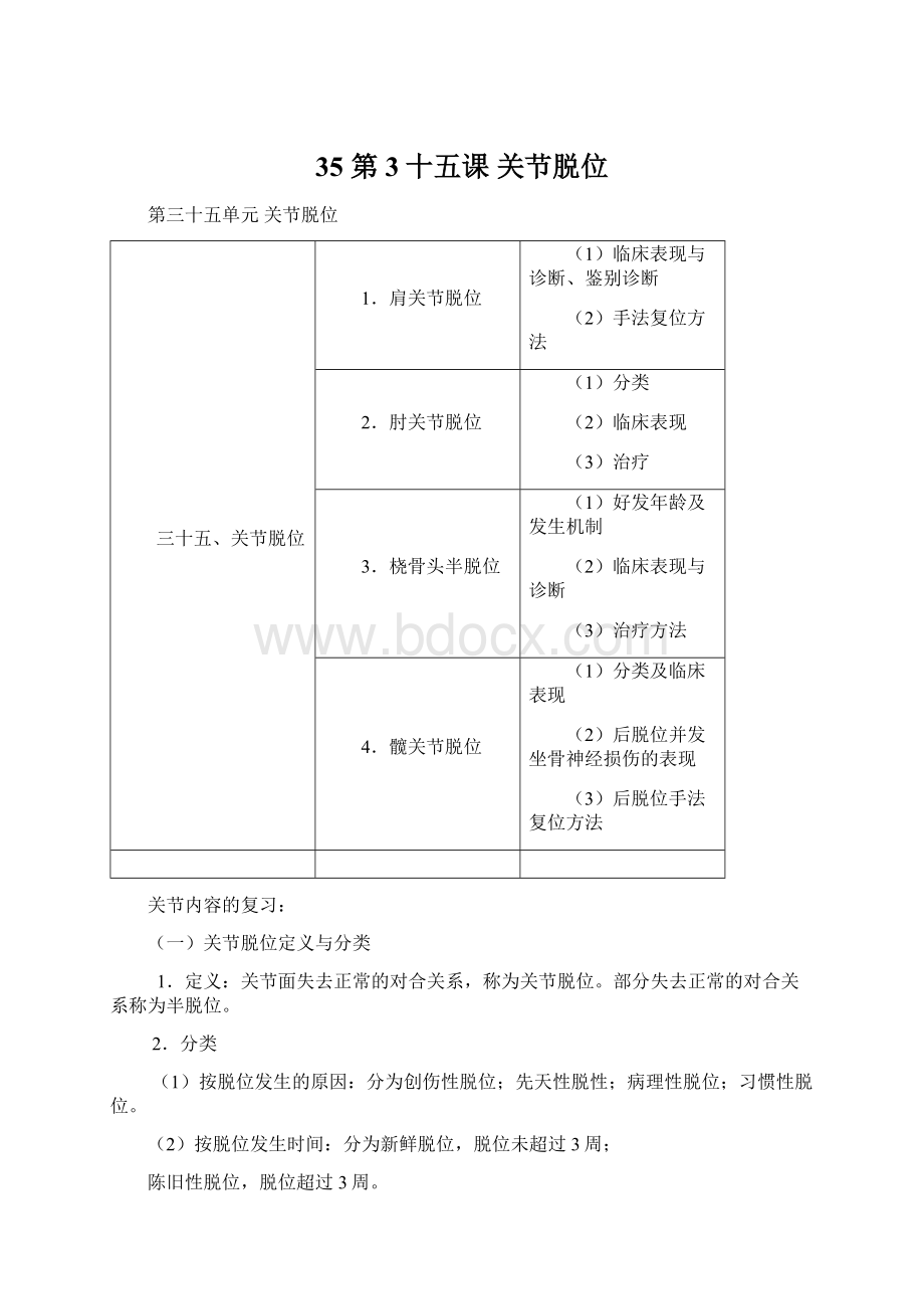 35 第3十五课关节脱位.docx