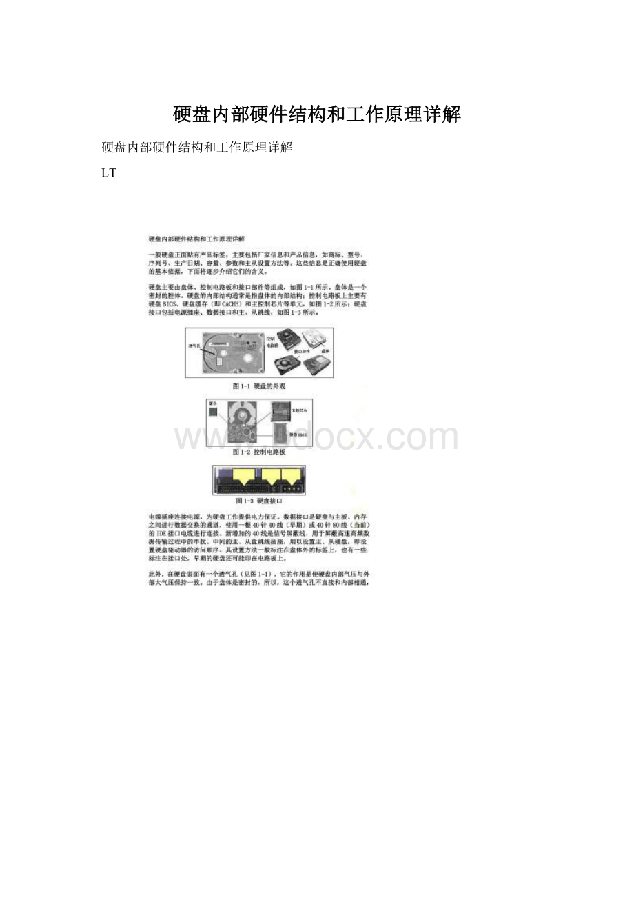 硬盘内部硬件结构和工作原理详解.docx_第1页