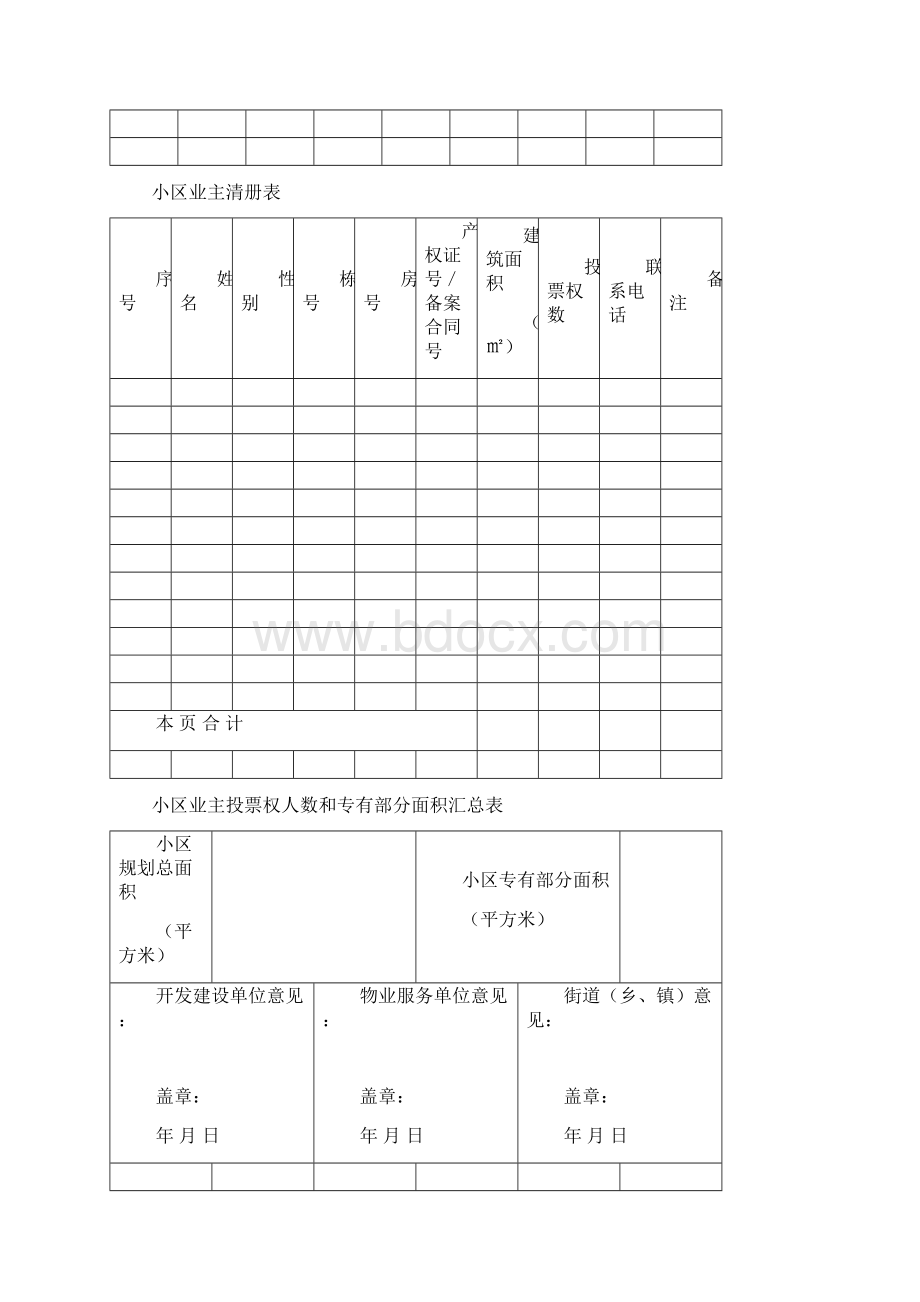 业主委员会的设立申请书Word格式.docx_第2页