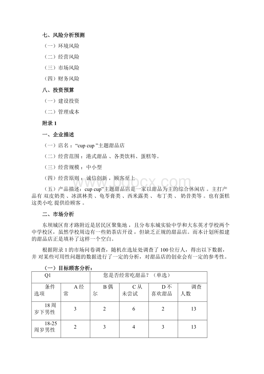 甜品店创业项目计划书.docx_第2页