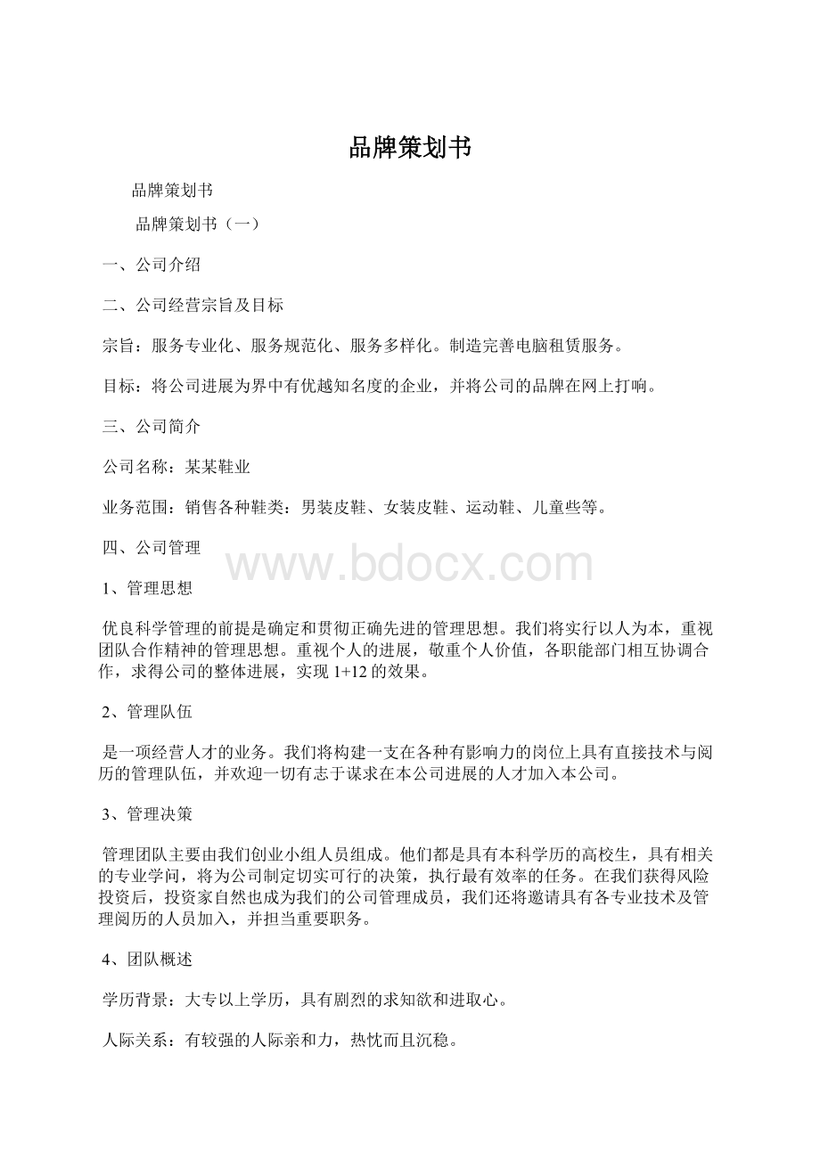 品牌策划书.docx