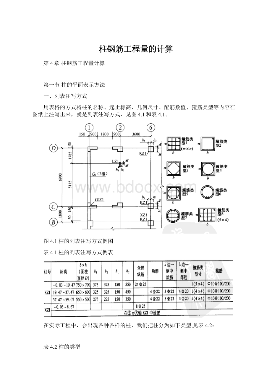 柱钢筋工程量的计算.docx_第1页