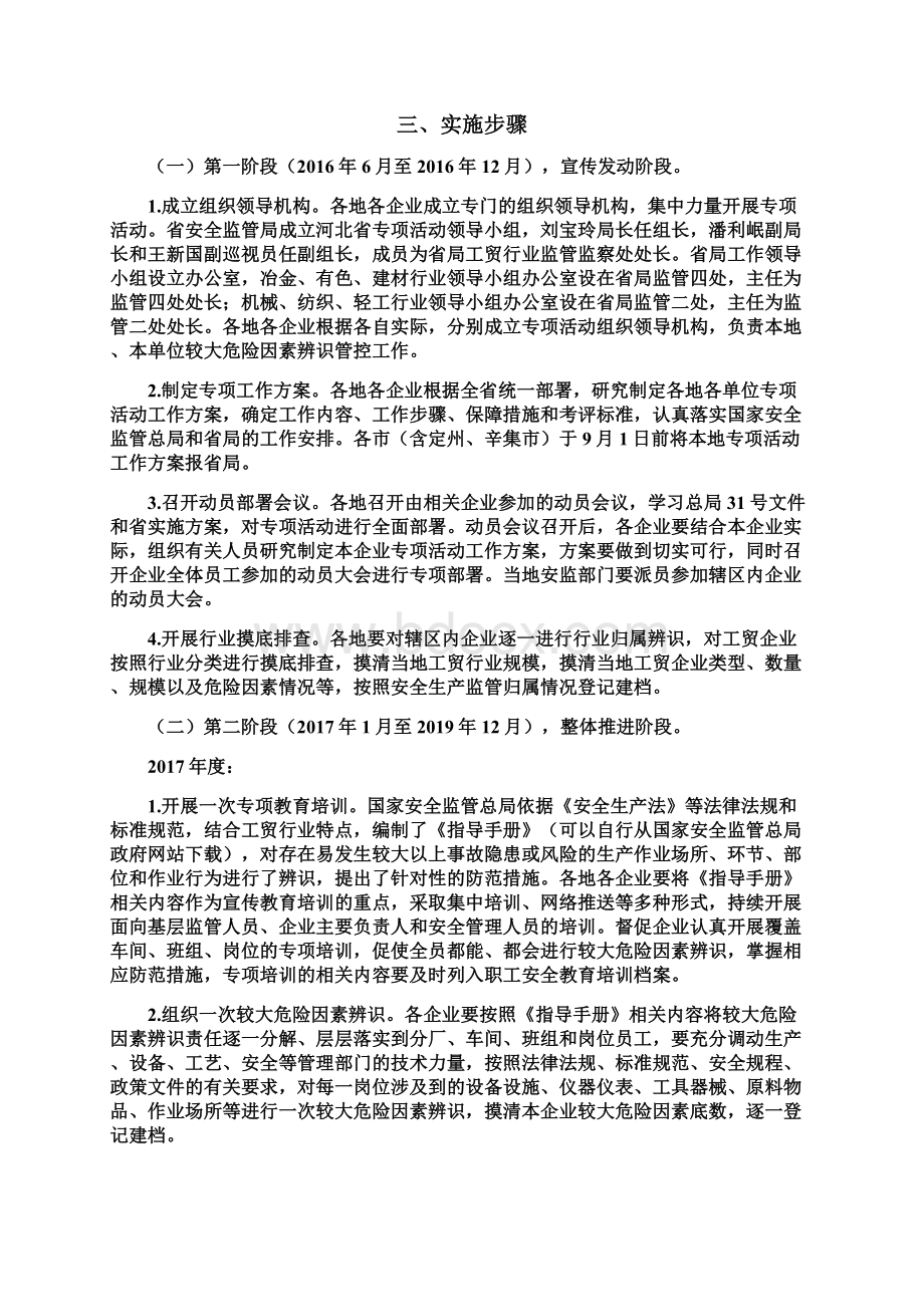 河北省开展工贸企业较大危险因素辨识.docx_第2页