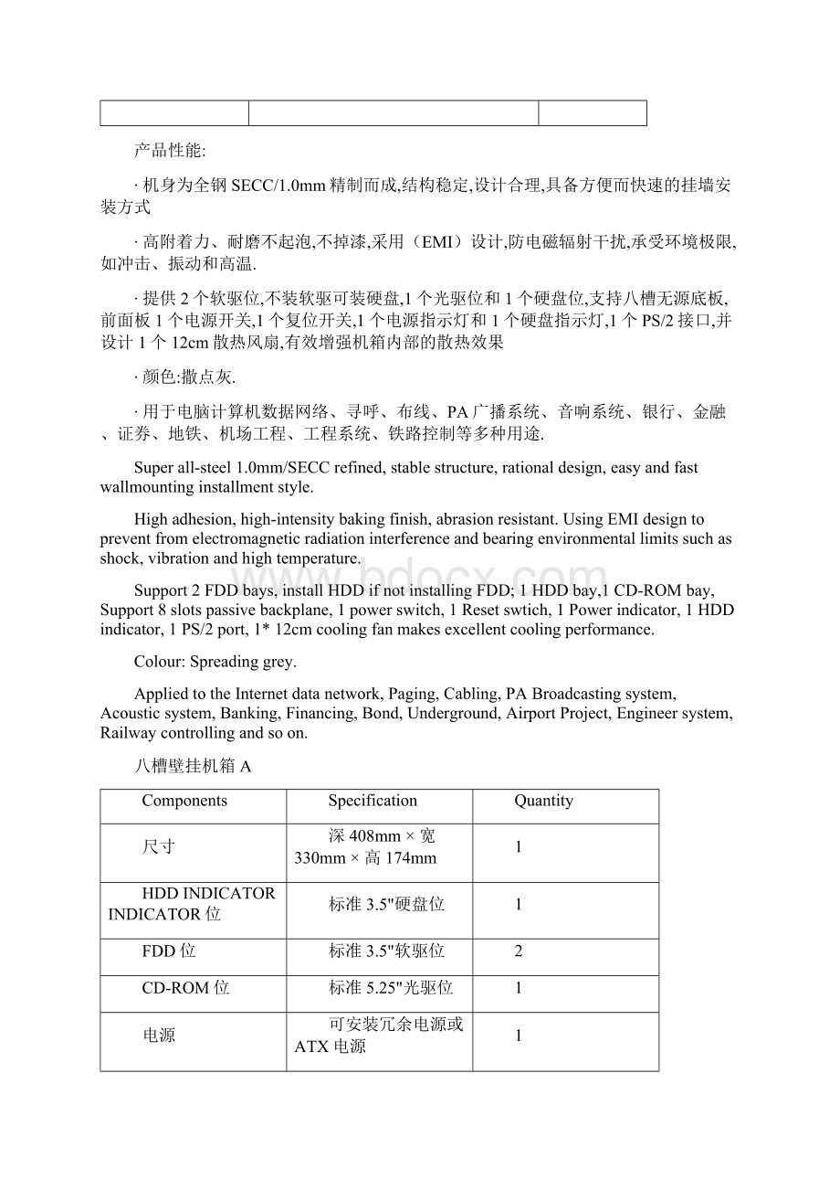 拓普龙工控机箱说明书范本Word下载.docx_第2页