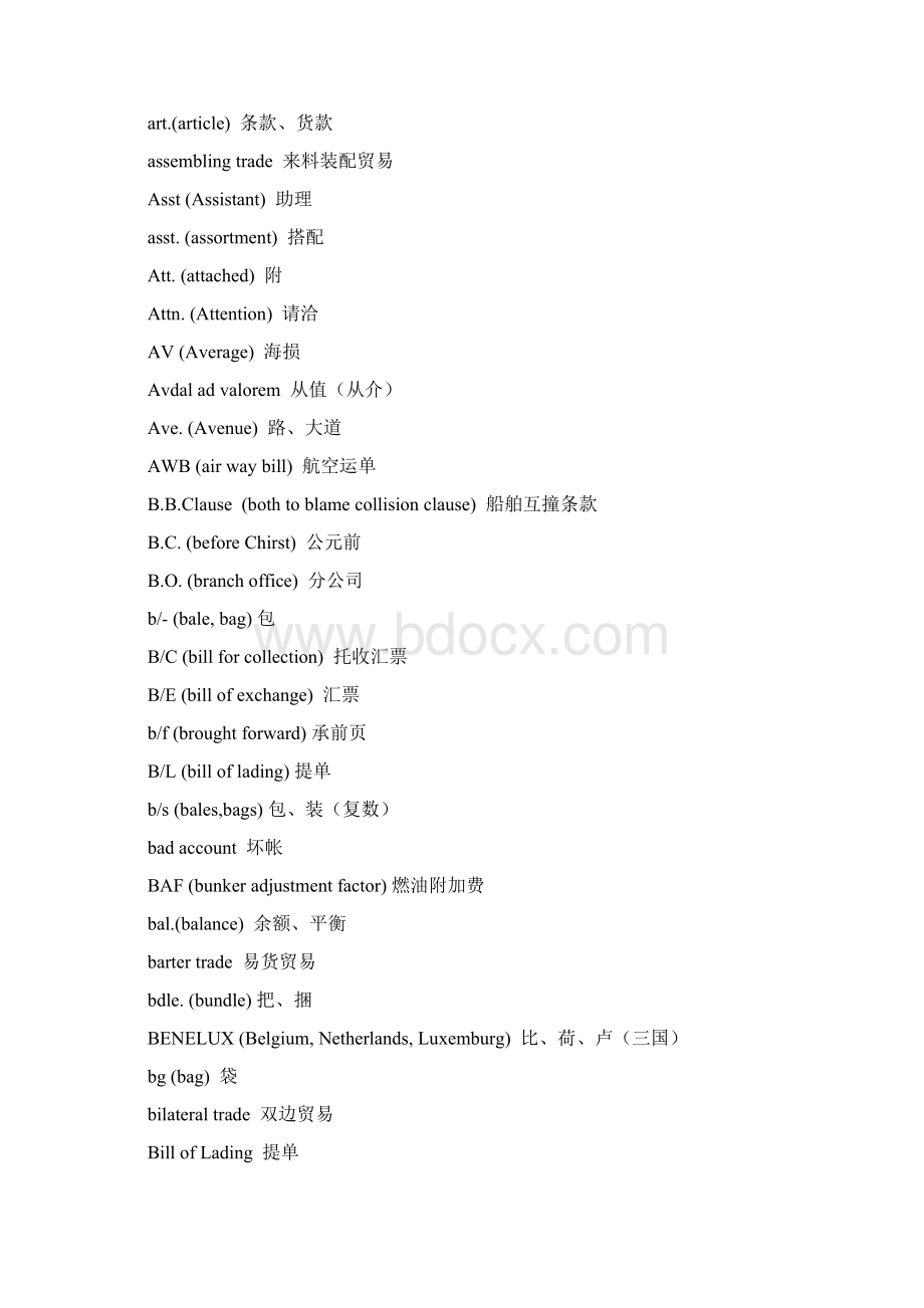 进出口贸易词汇Word下载.docx_第2页