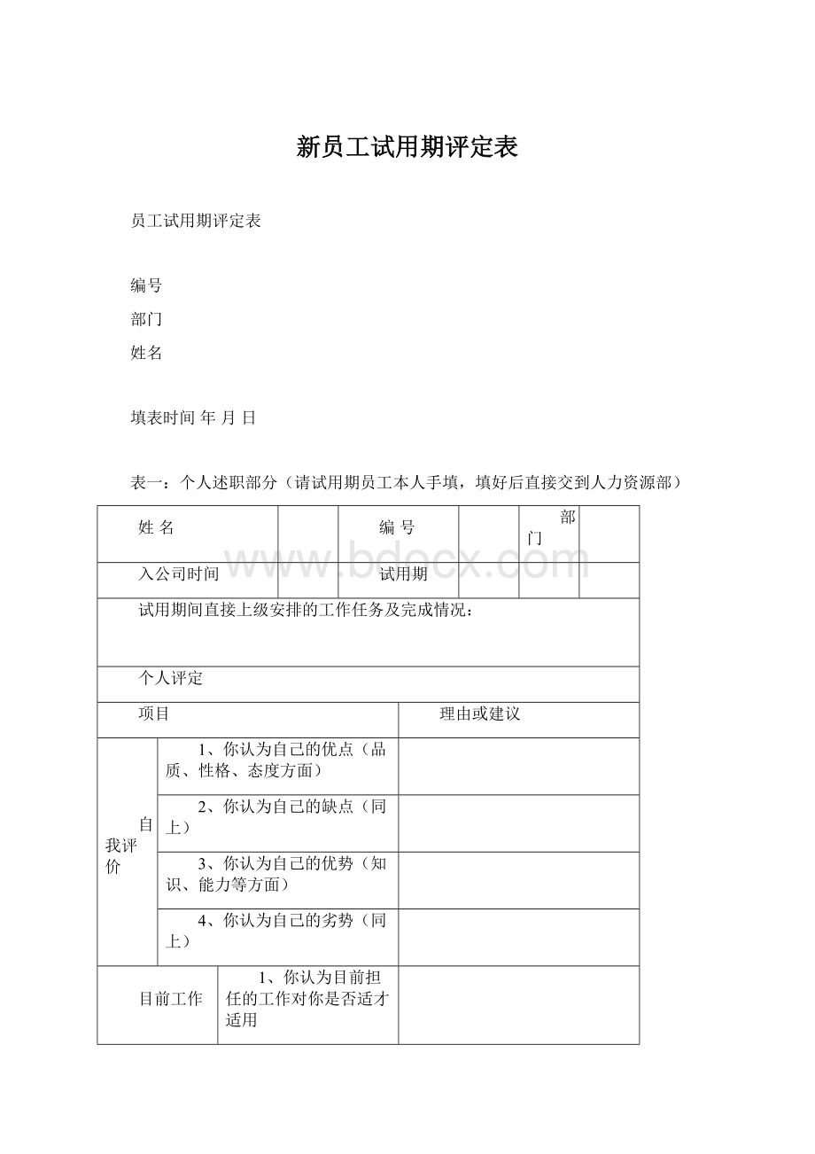 新员工试用期评定表.docx_第1页