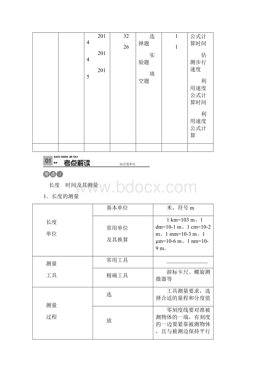 中考物理考点复习第8讲+机械运动含答案.docx_第2页