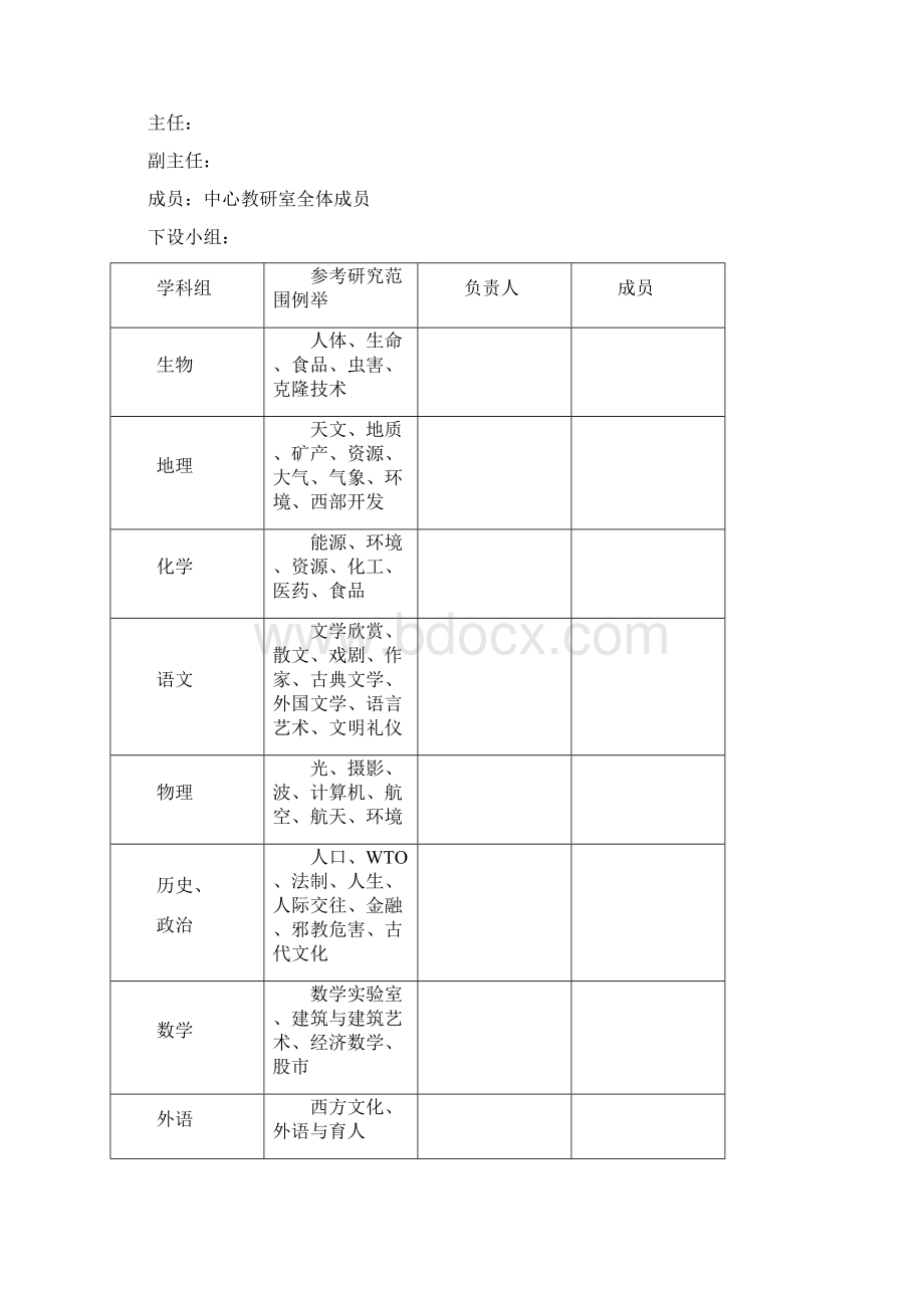 研究性学习实施方案Word文档格式.docx_第2页