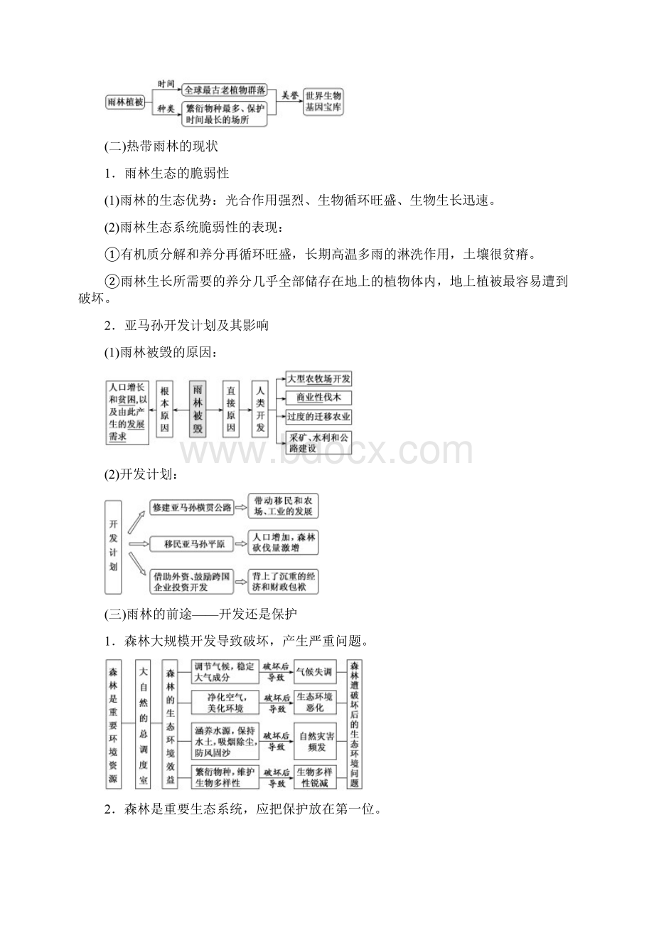 版高考地理复习区域发展第二章区域生态环境建设第二讲主要生态系统的保护学案.docx_第2页