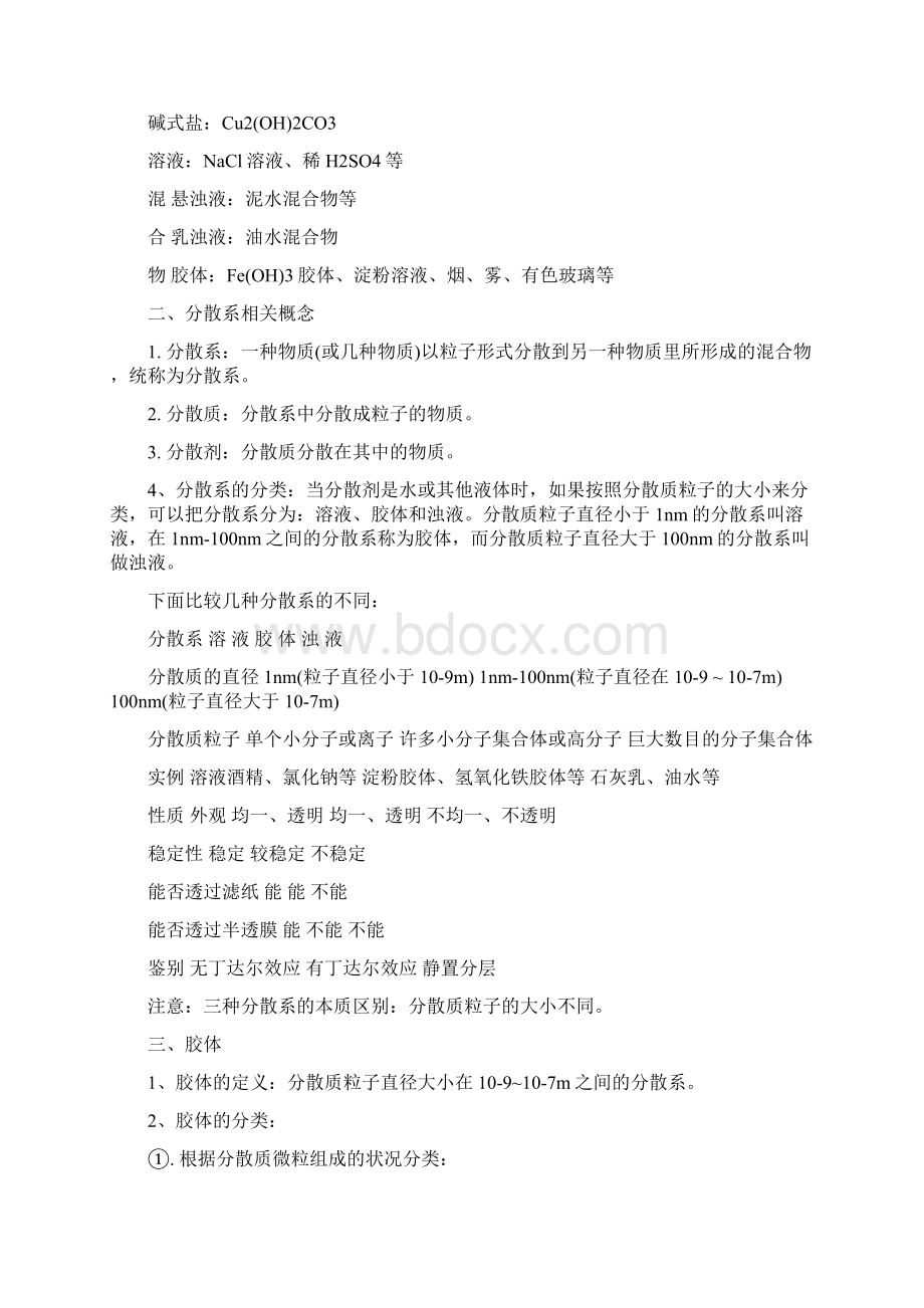 化学必修知识点总结化学物质及其变化.docx_第2页