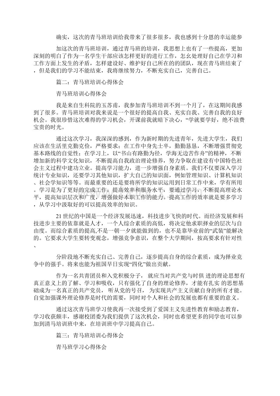 青马班学习心得体会Word格式文档下载.docx_第2页