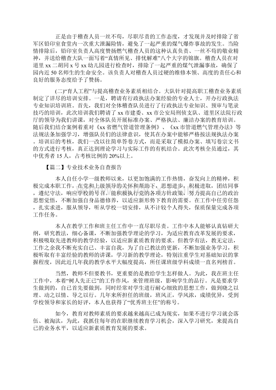 专业技术业务自查报告4篇.docx_第2页