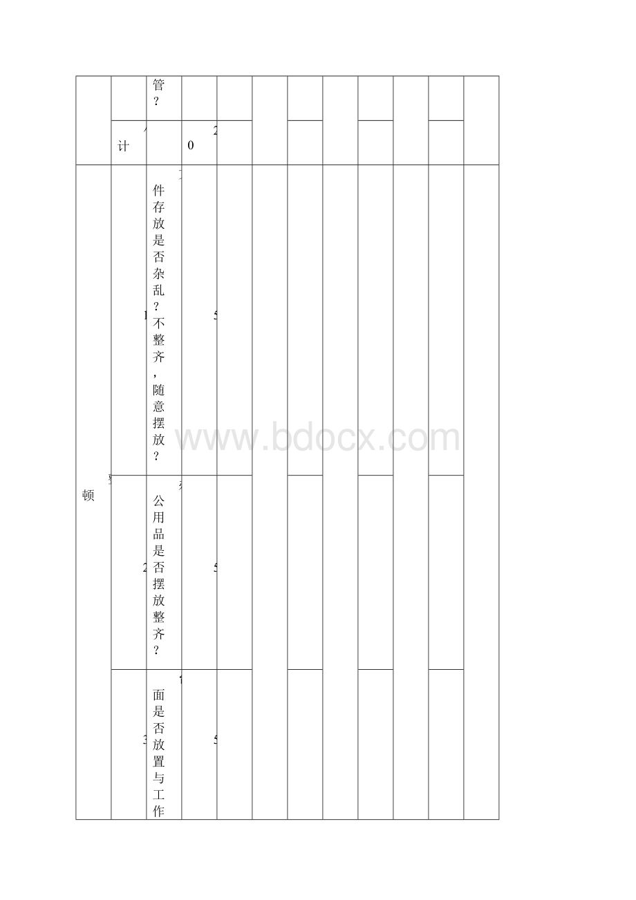 办公室5S检查表Word下载.docx_第3页