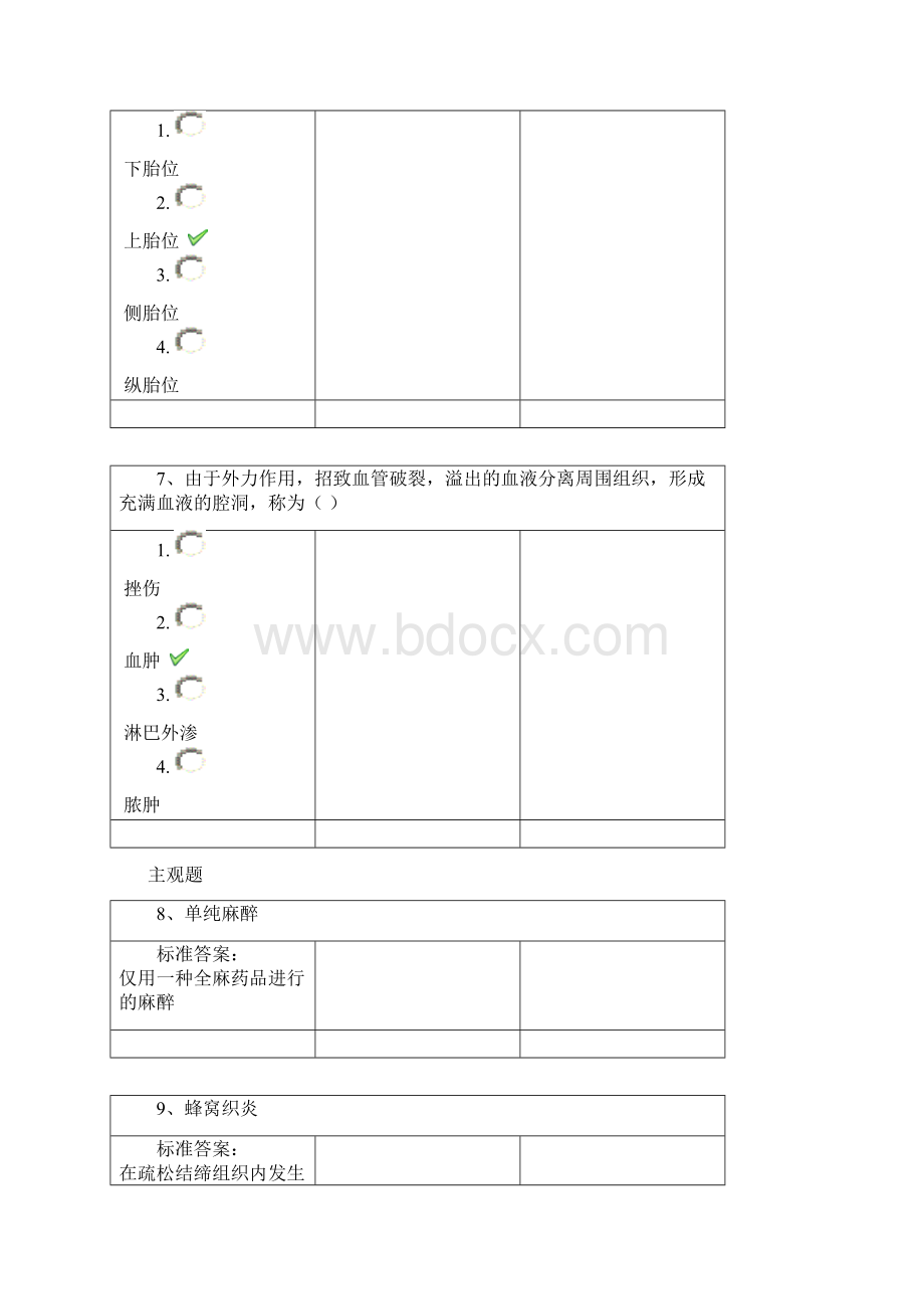 18秋西南大学1007兽医外科及产科学作业答案.docx_第3页