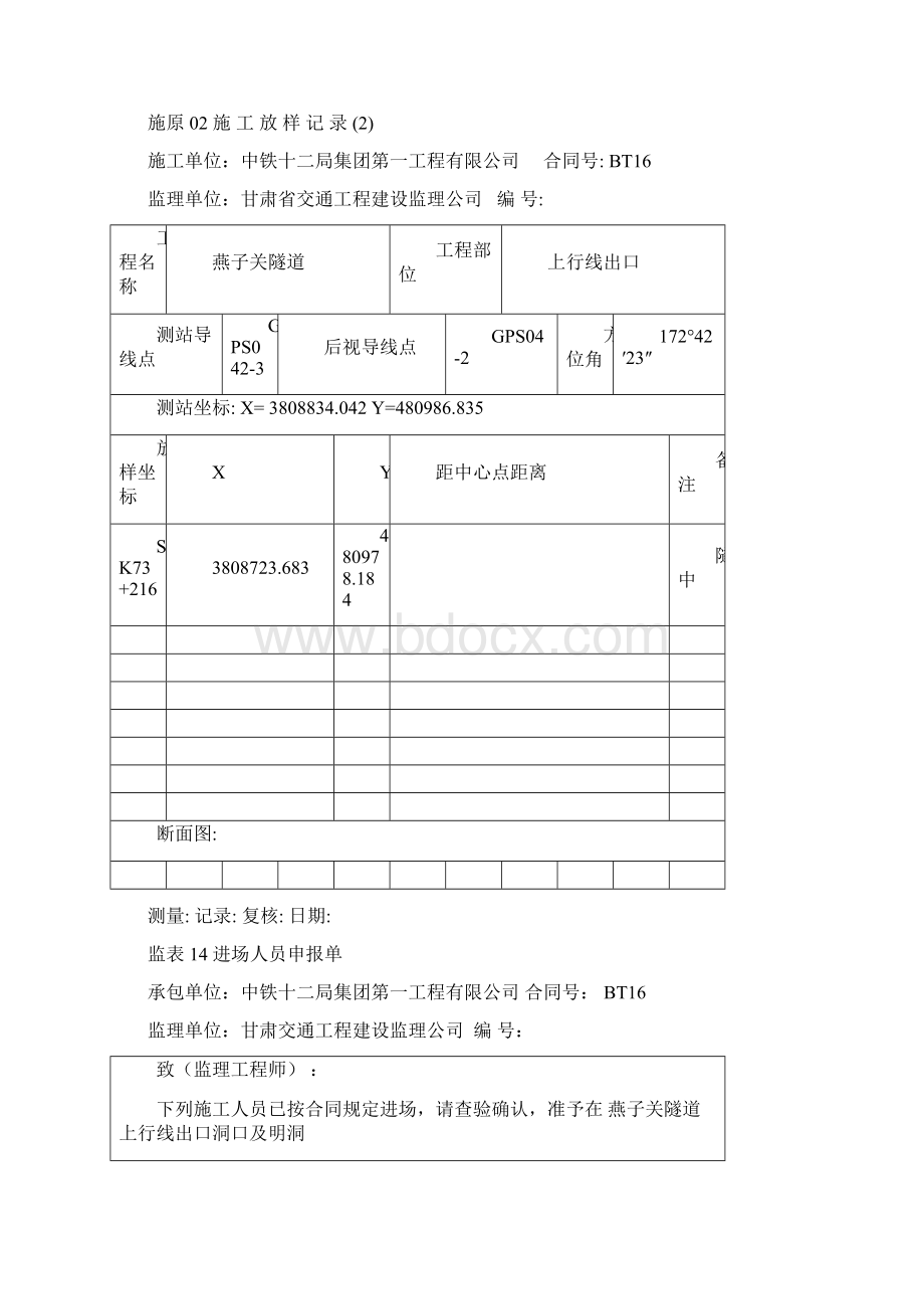 燕子关隧道上行线出口洞口工程开工报告.docx_第3页