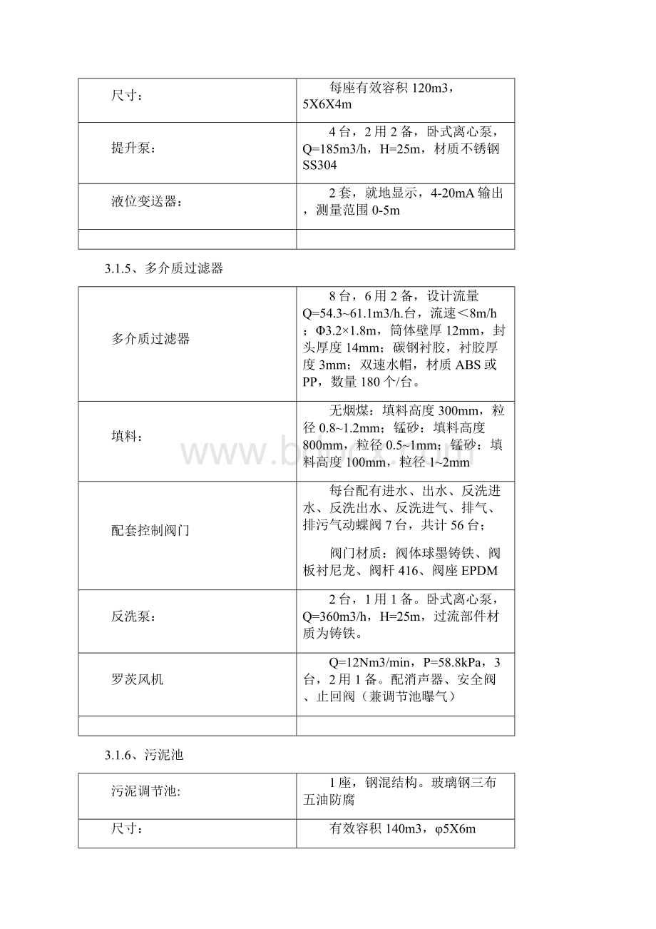 废水处理回用系统技术改造项目设备安装施工方案概要Word文件下载.docx_第3页