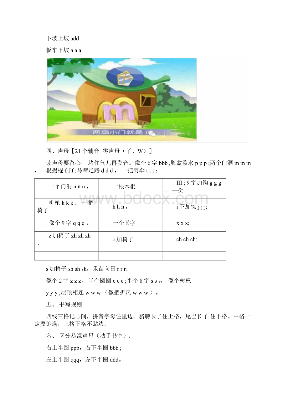 幼小衔接汉字拼音学习小孩备用Word格式文档下载.docx_第2页