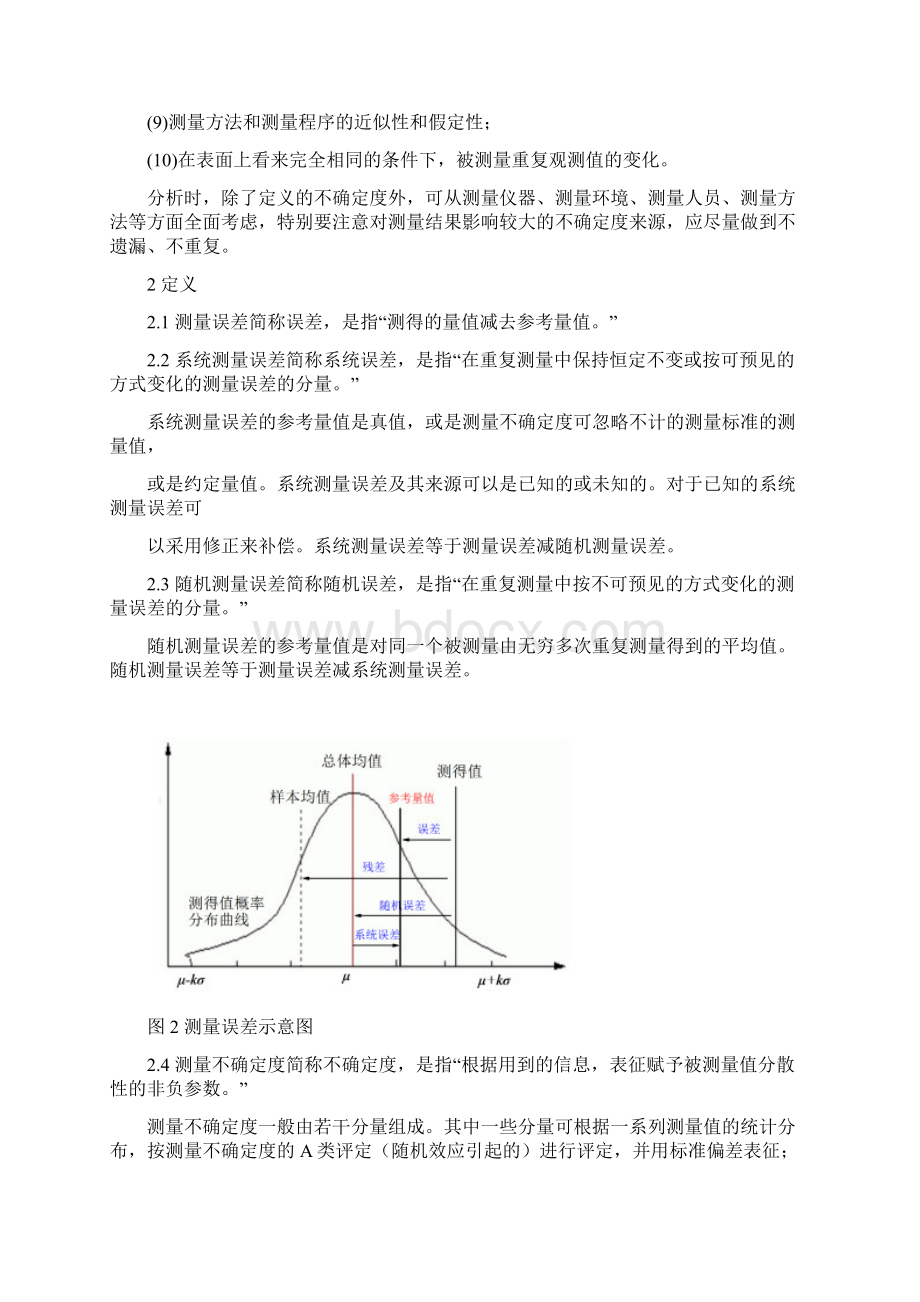 不确定度测定汇总情况Word文档格式.docx_第2页