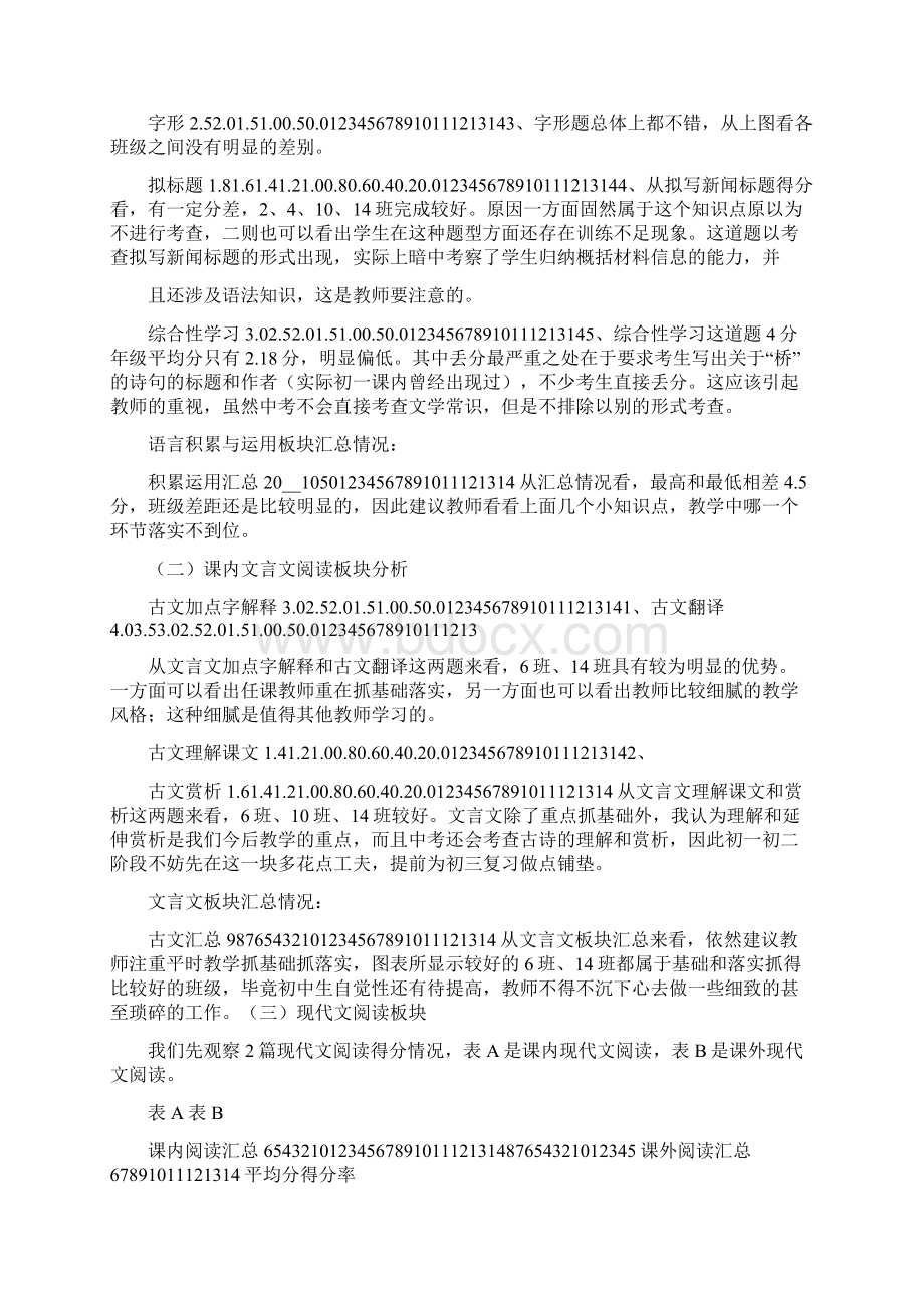 初二年级组期末考试质量分析.docx_第3页