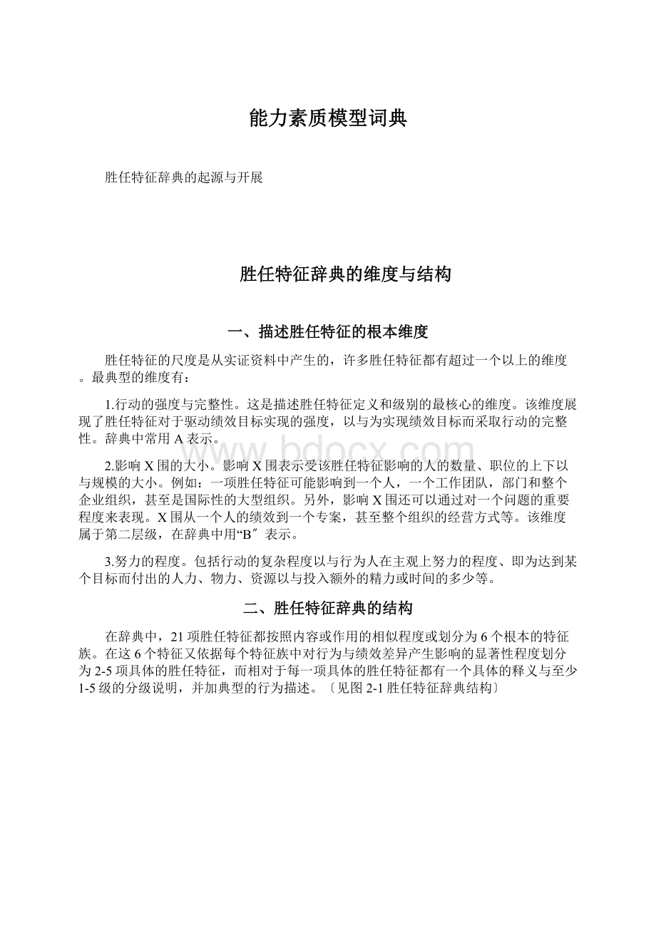 能力素质模型词典文档格式.docx