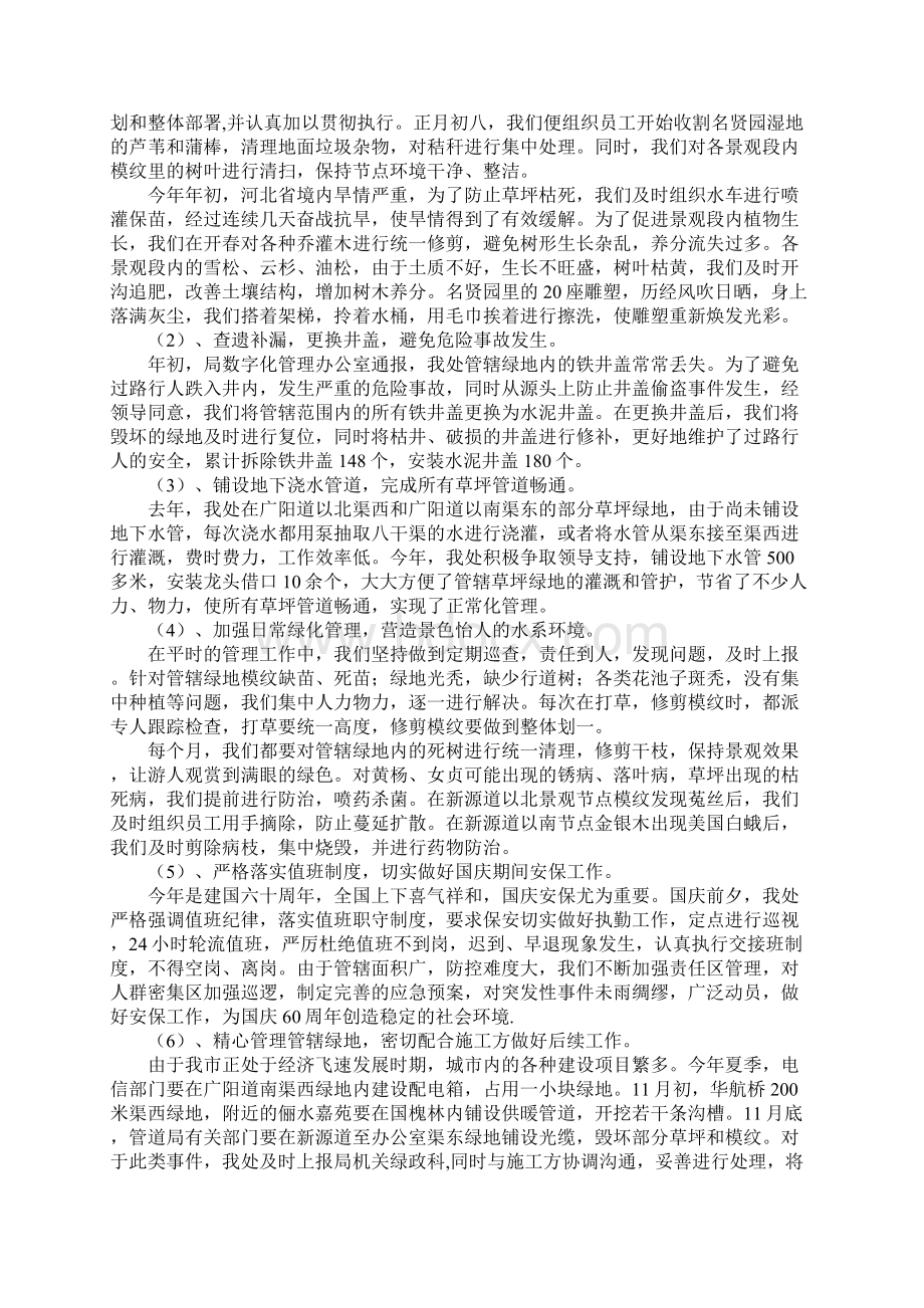 绿化工作总结及工作计划新版Word文档格式.docx_第2页