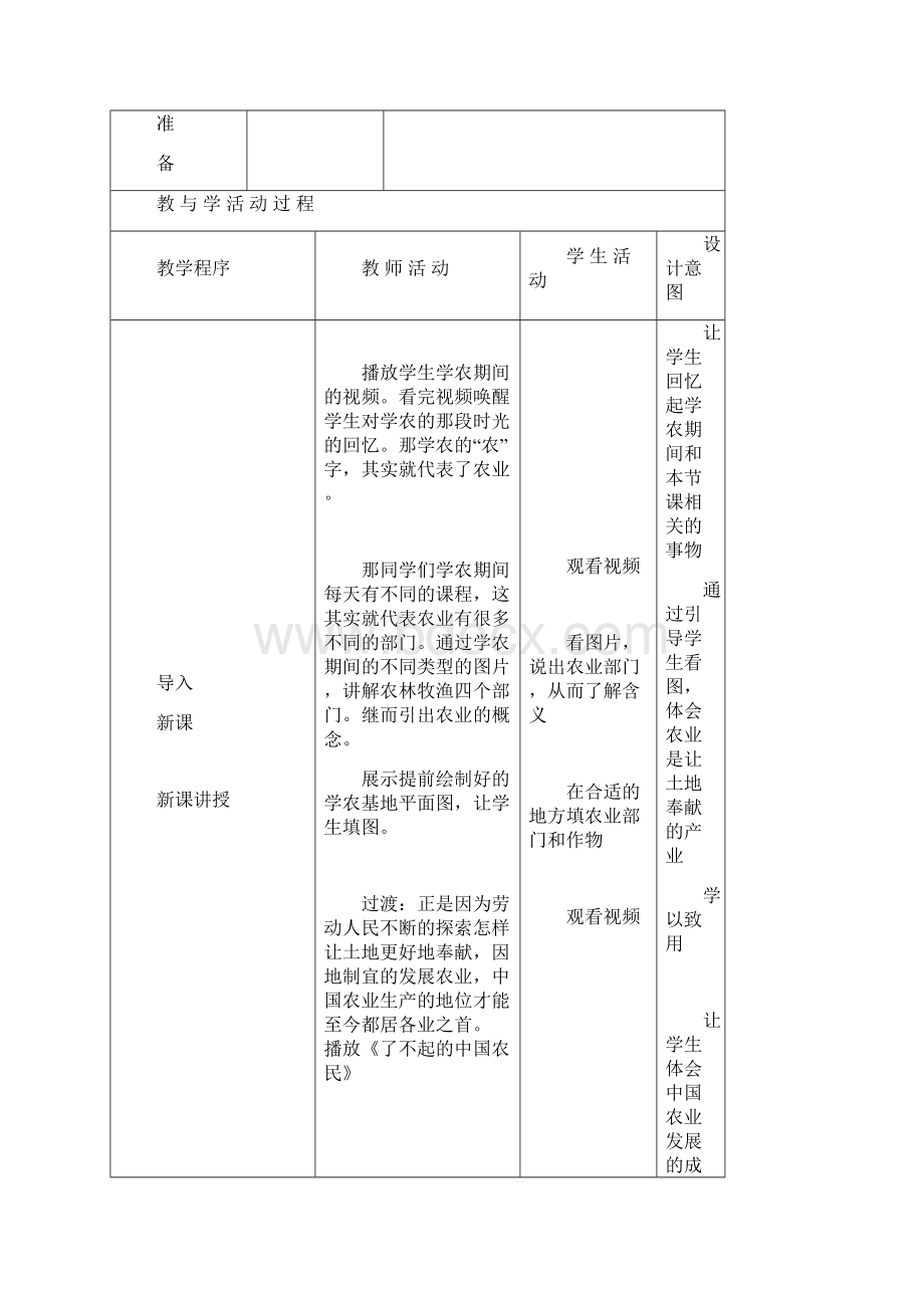 初中地理中国的农业教学设计学情分析教材分析课后反思.docx_第2页