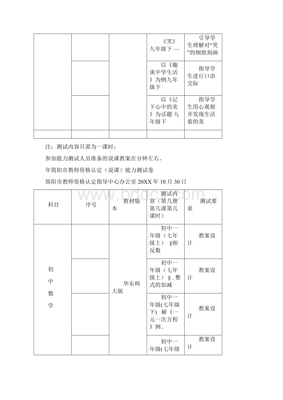 年简阳市教师资格认定说课能力测试题.docx_第2页