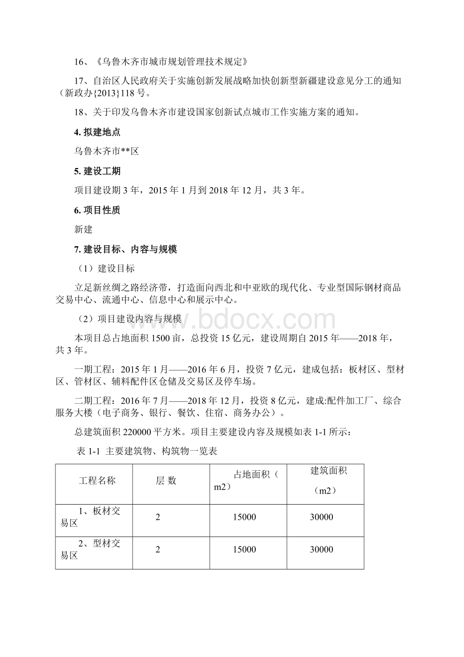 钢材物流园建设项目可行性研究报告Word格式文档下载.docx_第2页