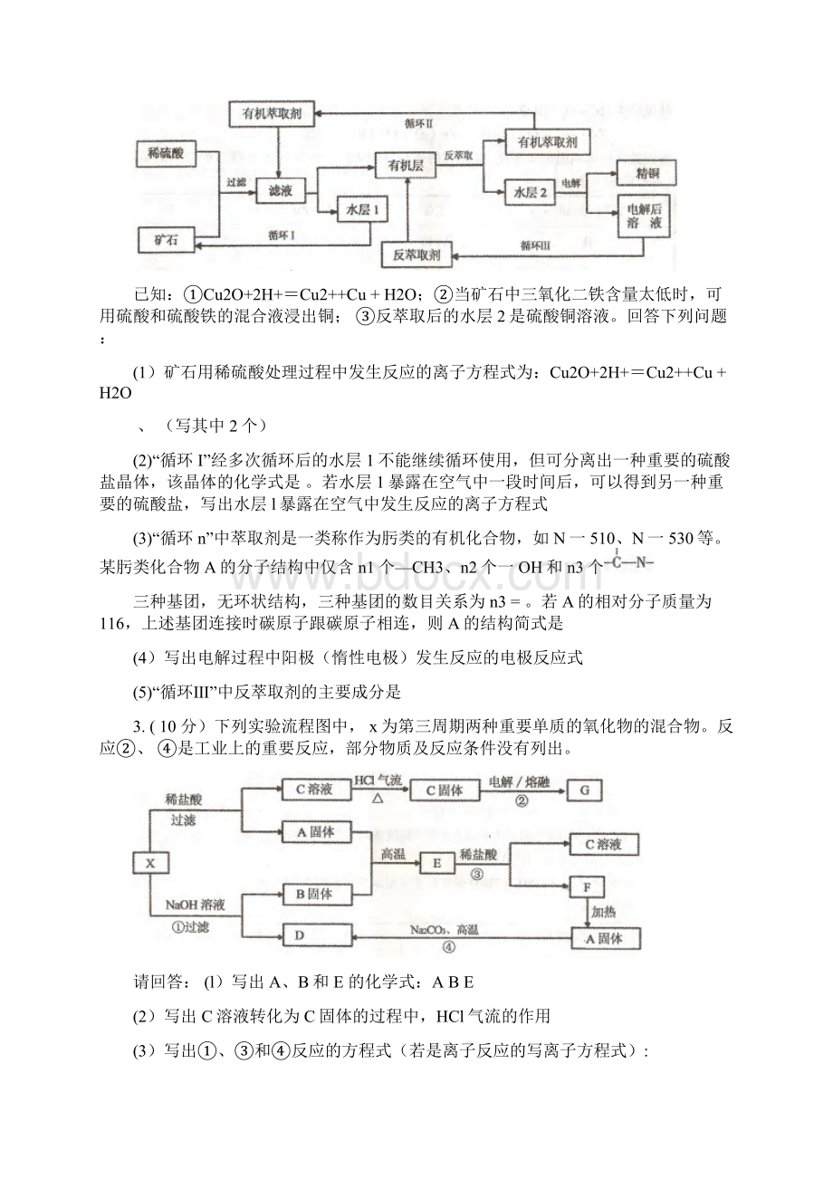 高三化学题组训练工业流程题.docx_第2页