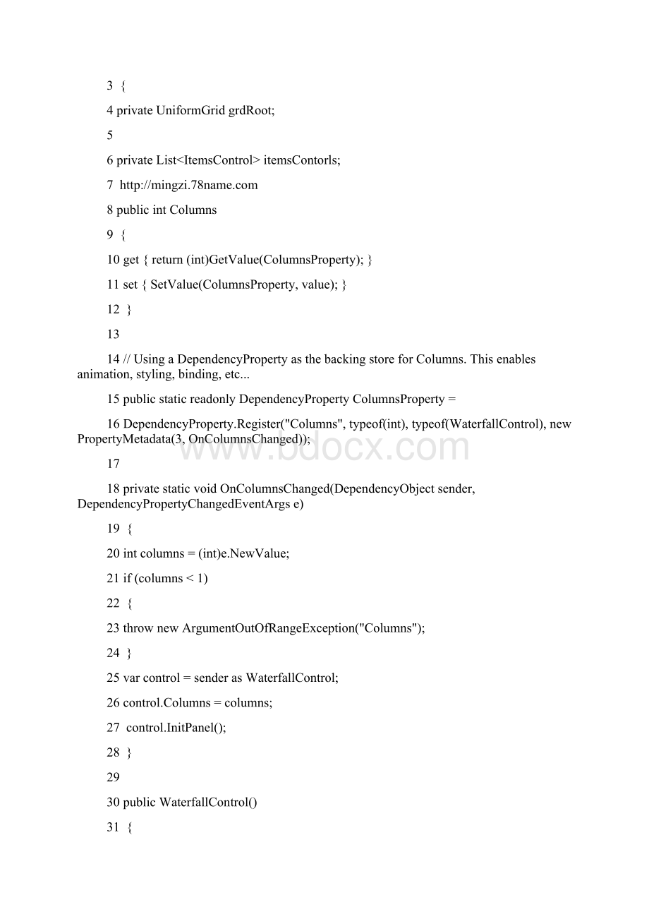 WPF下制作的简单瀑布流效果.docx_第2页